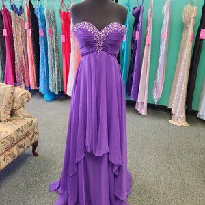 Mori Lee 95035 Purple Size 4 Prom Dress/Formal Gown